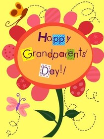 Happy Grandparents Day Flower Card