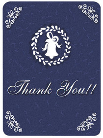 Classic Navy Thank You Card
