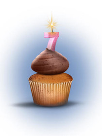 Birthday Cupcake with Candle