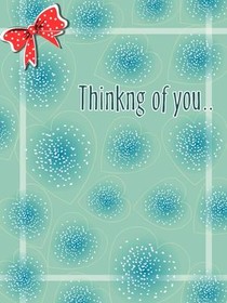 Thinking of You Winter Snowflakes