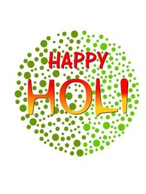 Happy Holi Greeting Card