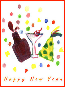 Happy New Year Party Celebration Card