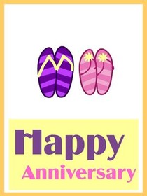 Happy Anniversary Shoes Card