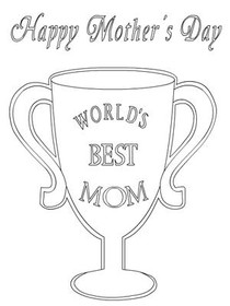 World's Best Mom Trophy Card
