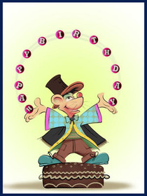 Happy Birthday Clock Man