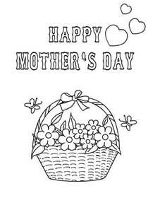 Happy Mother's Day Flower Basket