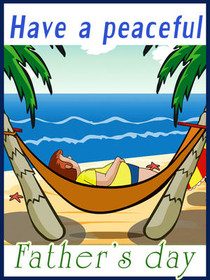 Peaceful Father's Day Beach Hammock