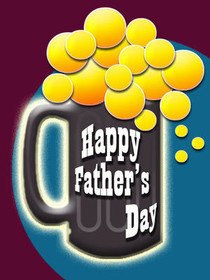 Happy Father's Day Beer Mug Card