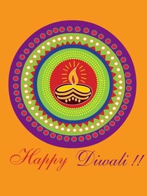 Happy Diwali Greeting Card