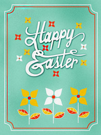 Happy Easter Greeting Card