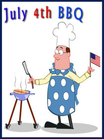 July 4th BBQ Celebration Card