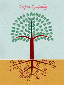 Deepest Sympathy Tree Card