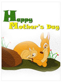 Happy Mother's Day Squirrel Card
