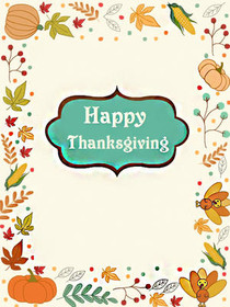 Happy Thanksgiving Greeting Card