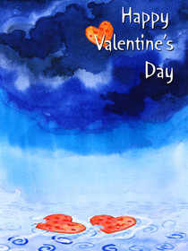 Blue Sky Valentine's Day Hearts