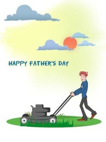 Father's Day Lawn Mowing Card