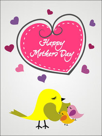 Happy Mother's Day Heart Card