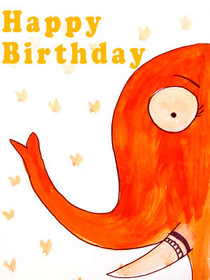Happy Birthday Whale Card