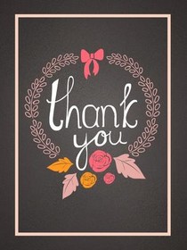 Thank You Wreath Card