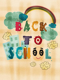 Back to School Colorful Greeting Card