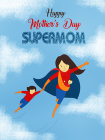 Happy Mother's Day Supermom Card