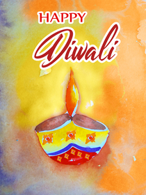 Happy Diwali Greeting Card