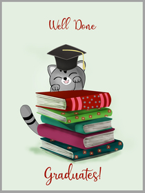 Well Done Graduates Congratulations Card