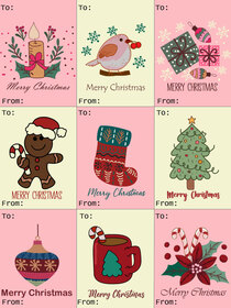 Festive Christmas Gift Tags Collection