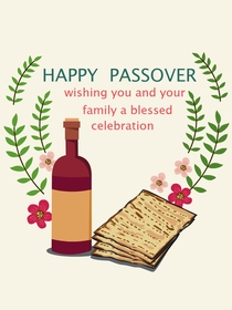 Happy Passover Blessing Card