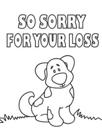 So Sorry For Your Loss Sympathy Card