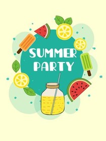 Summer Party Celebration Card
