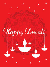 Happy Diwali Greeting Card