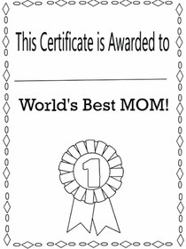 World's Best Mom Certificate