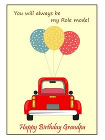 Birthday Role Model Grandpa Card
