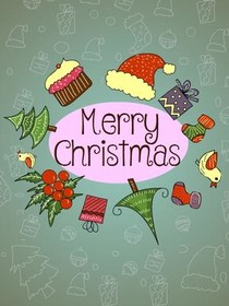 Merry Christmas Holiday Greeting Card