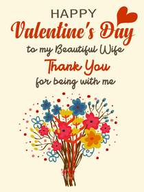 Valentine's Day Wife Thank You Card