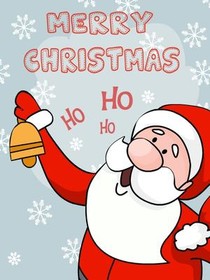 Santa's Ho Ho Ho Christmas Card
