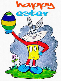 Happy Easter Bugs Bunny Card