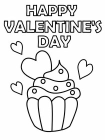 Happy Valentine's Day Cupcake