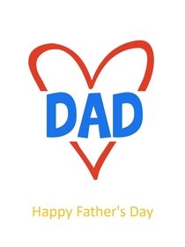 Father's Day Heart Card