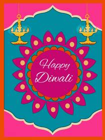 Happy Diwali Greeting Card