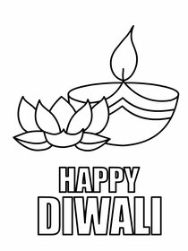 Happy Diwali Greeting Card