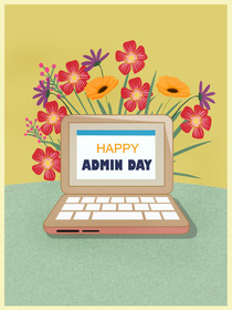 Happy Admin Day Greeting Card