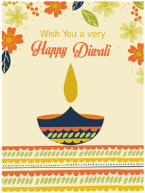 Happy Diwali Greeting Card