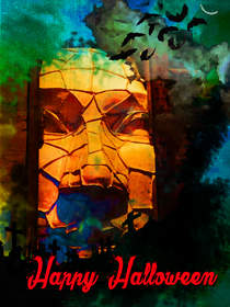 Happy Halloween Jack-O-Lantern Card