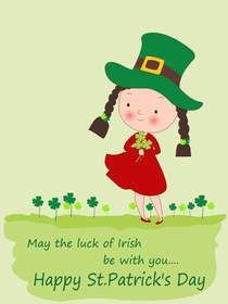 Irish Luck St. Patrick's Day Greeting Card