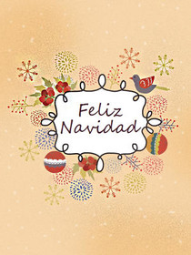 Feliz Navidad Christmas Greeting Card