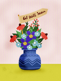 Get Well Soon Flower Bouquet