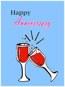 Happy Anniversary Champagne Toast