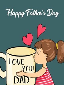 Love You Dad Father's Day Card